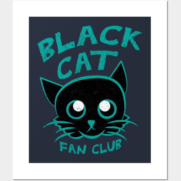 Black Cat Fan Club Wall Art by Commykaze